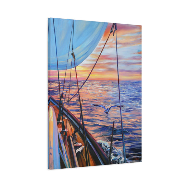 Sailing into the Sunset.  Victoria Verdy