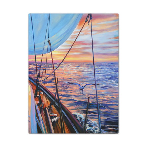 Sailing into the Sunset.  Victoria Verdy