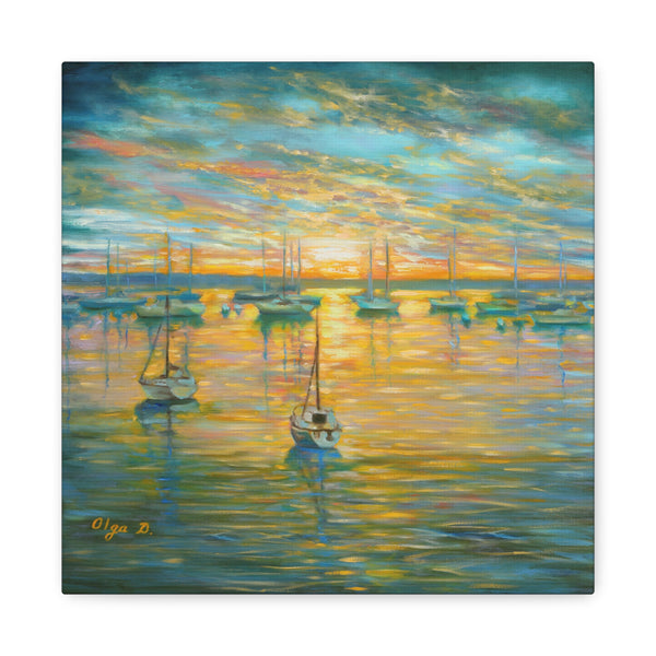 Harbor at Rest .   Olga D.