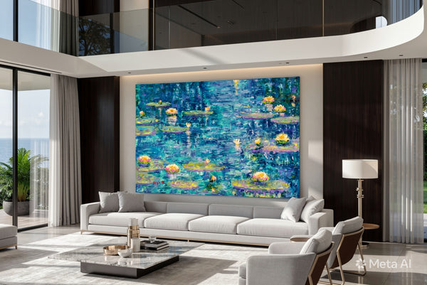 Blue Water Lilies.     Olga D.