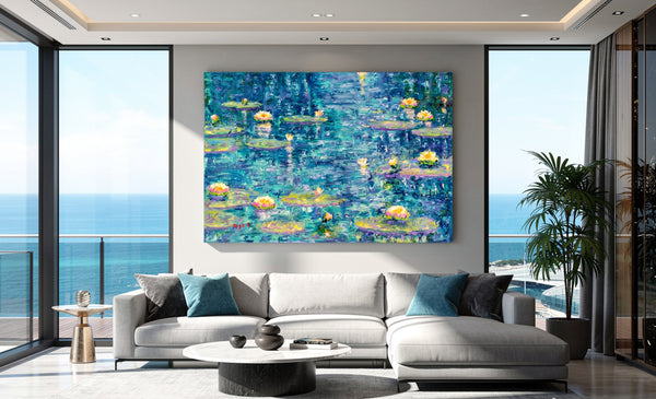 Blue Water Lilies.     Olga D.