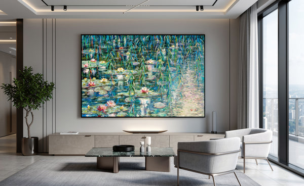 Water Lelies of Blue Pond.     Olga D.